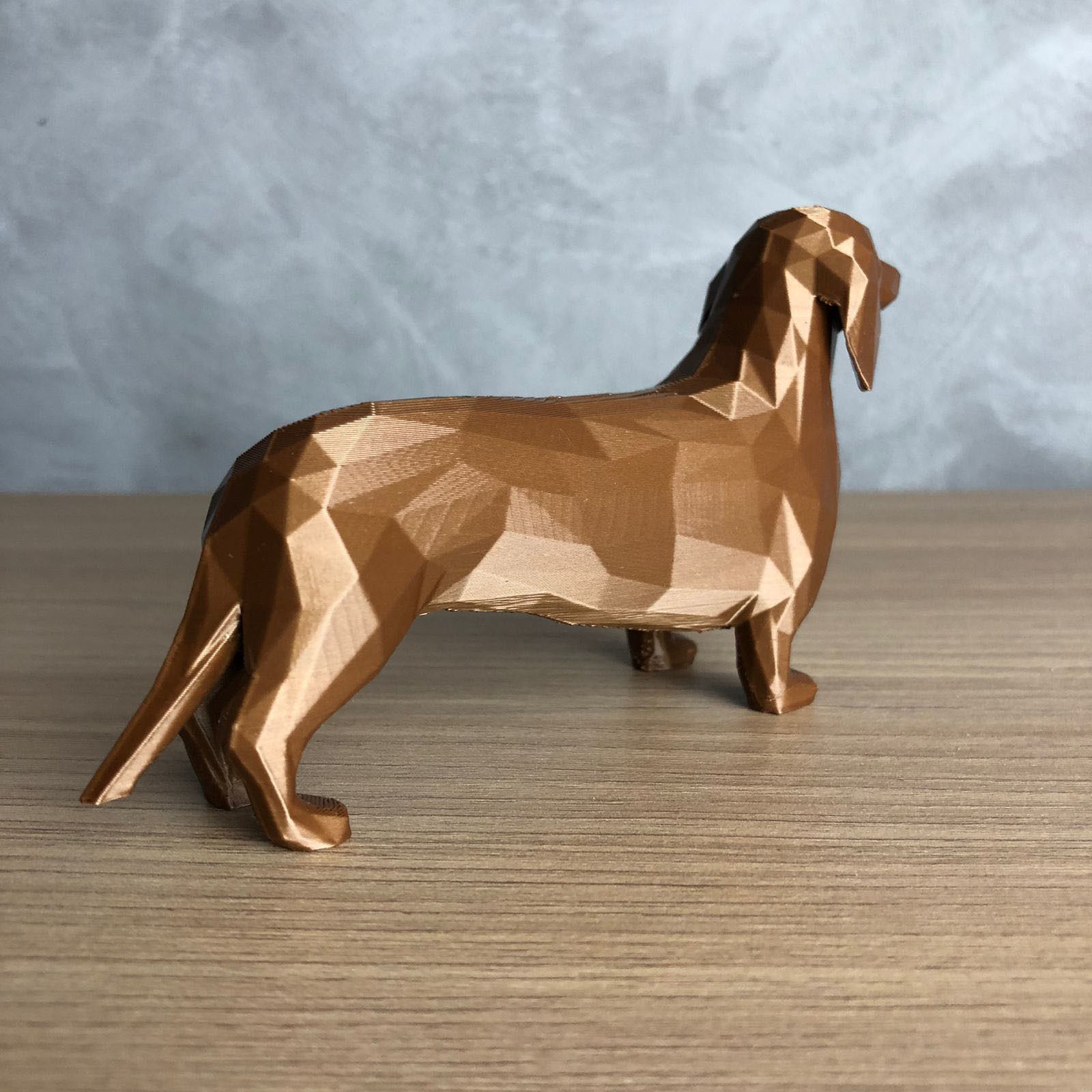 Low Poly Dachshund 3D print model_2