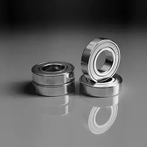 Cartridge Bearing 6901ZZ Low-poly 3D model