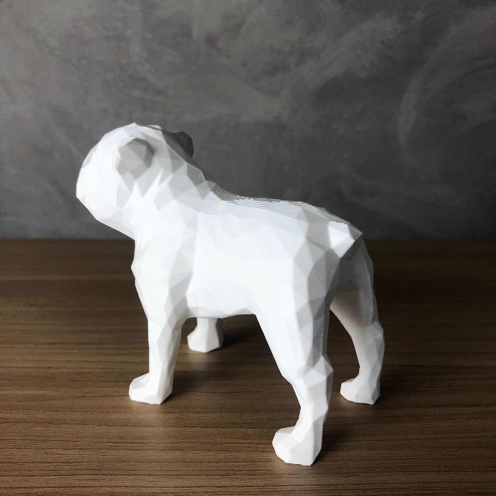 Low Poly English Bulldog 3D print model_1