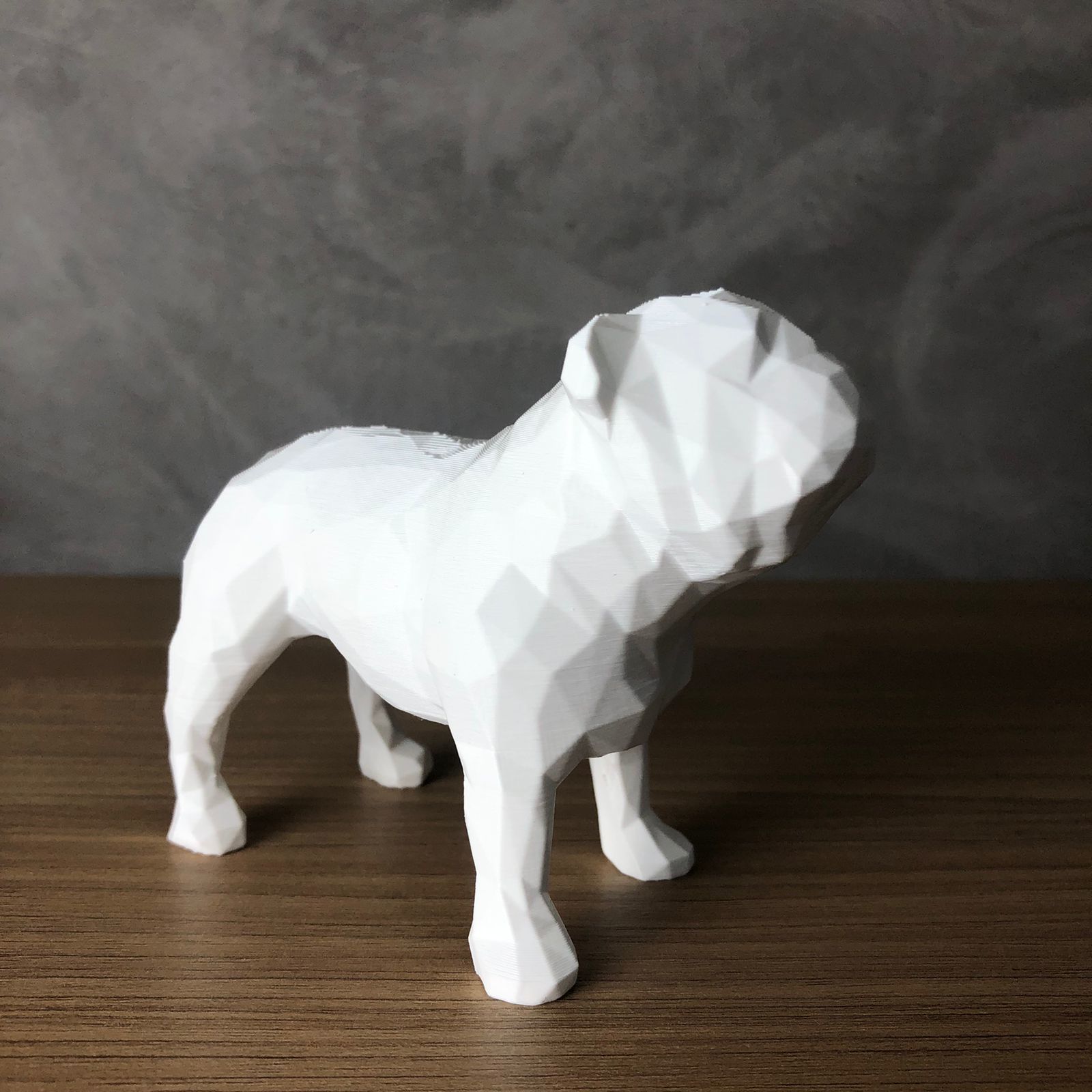 Low Poly English Bulldog 3D print model_4