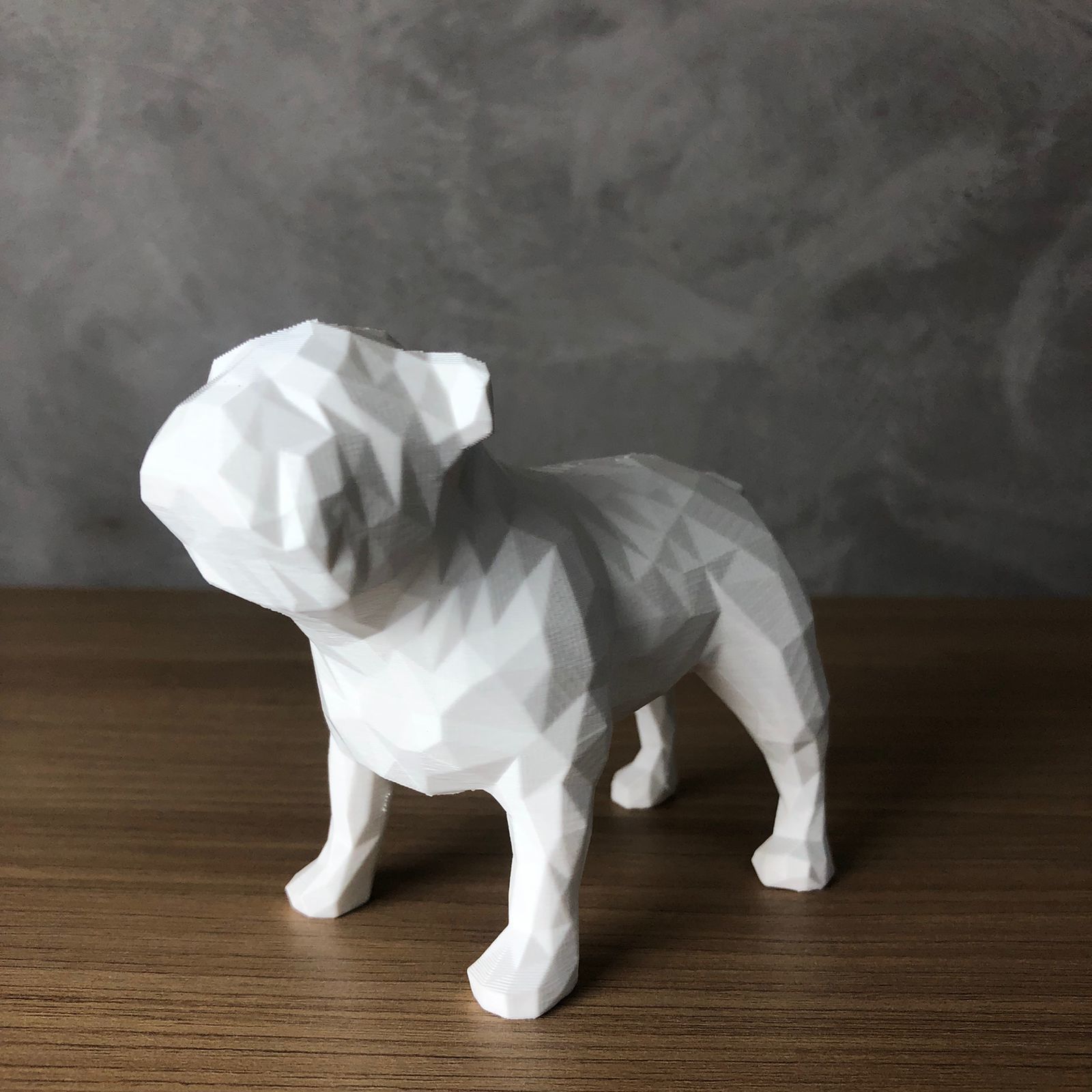 Low Poly English Bulldog 3D print model_5