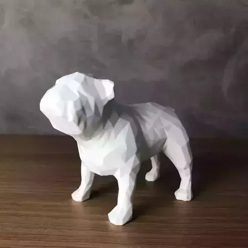 Low Poly English Bulldog