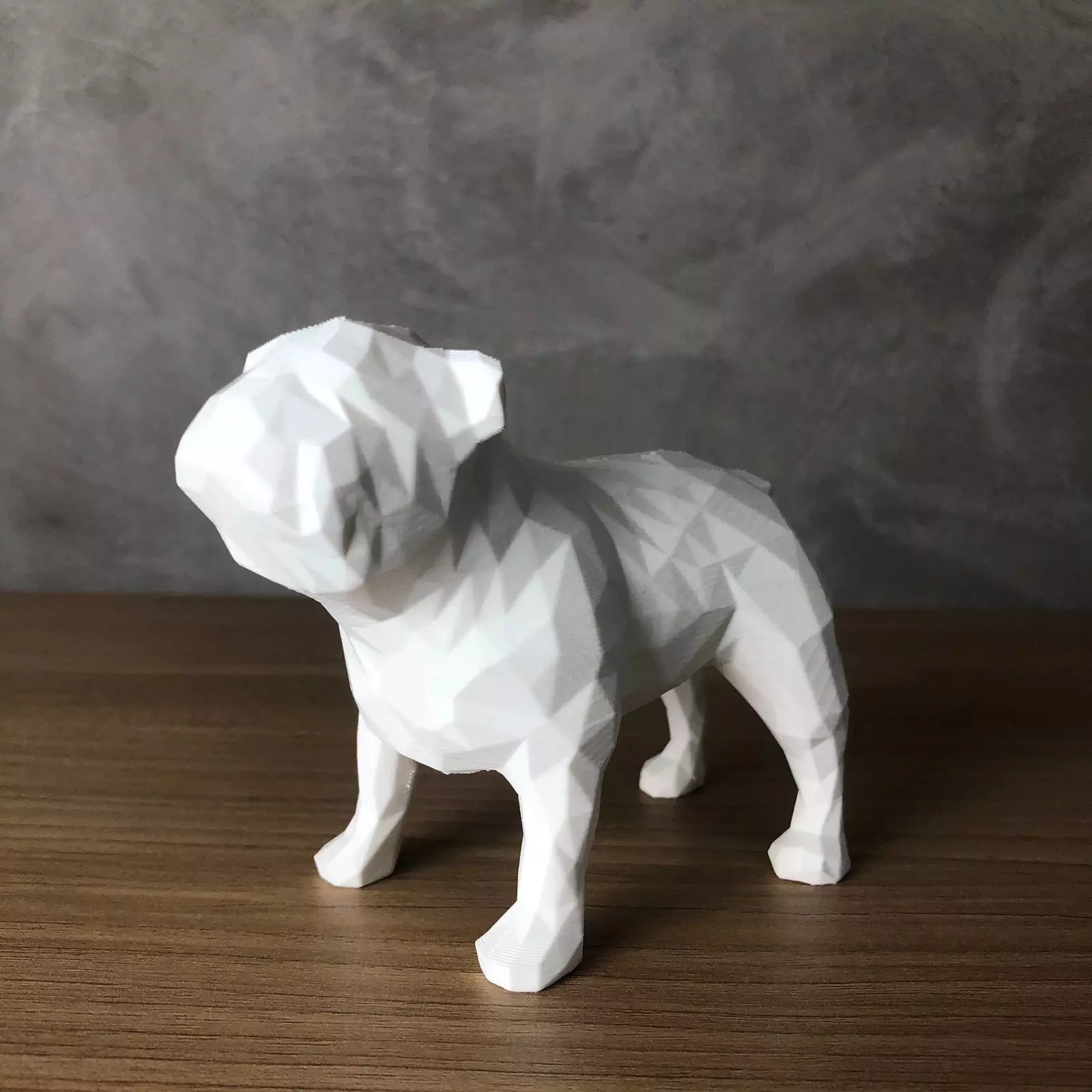 Low Poly English Bulldog 3D print model_0
