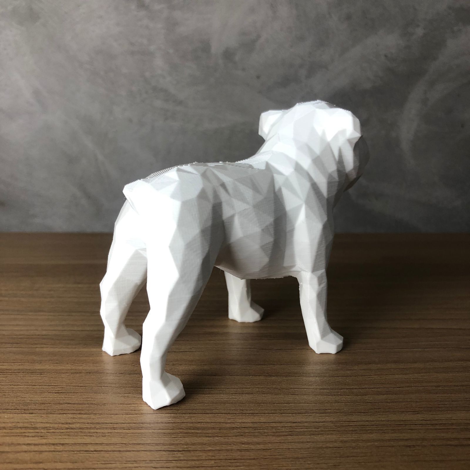 Low Poly English Bulldog 3D print model_2