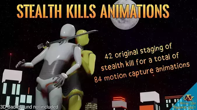 Stealth Kills animations - Motion Cast10 Vol1 3D model