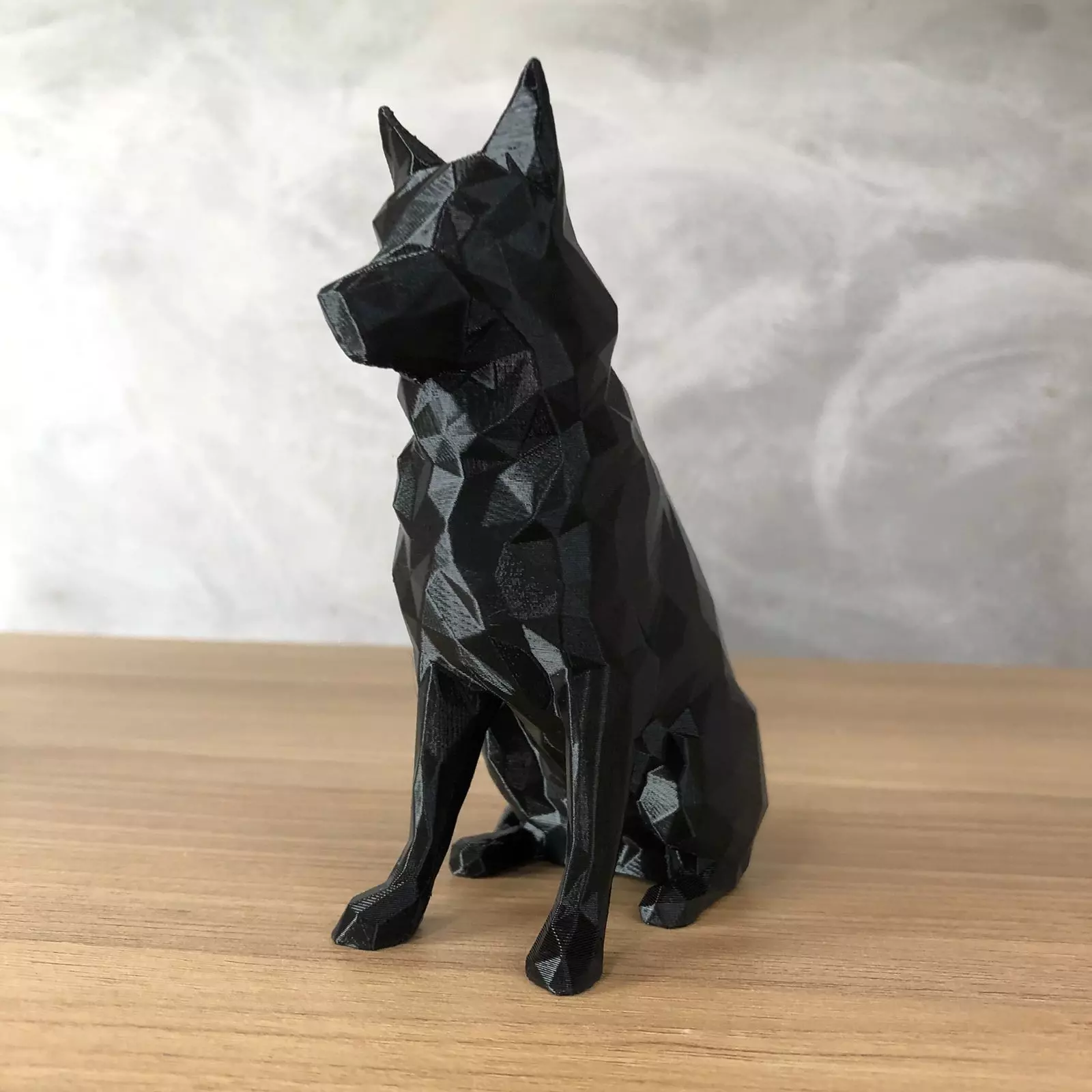 Low Poly German Shepherd 3D print model_0