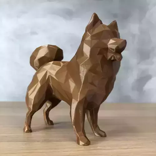 Low Poly German Spitz - Pomeranian
