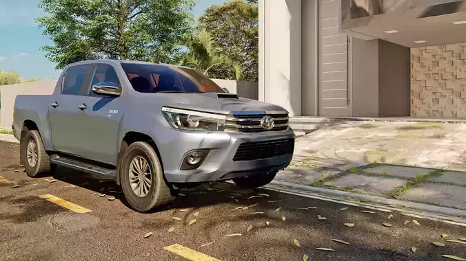 Hilux  car scene in lumion 3D model
