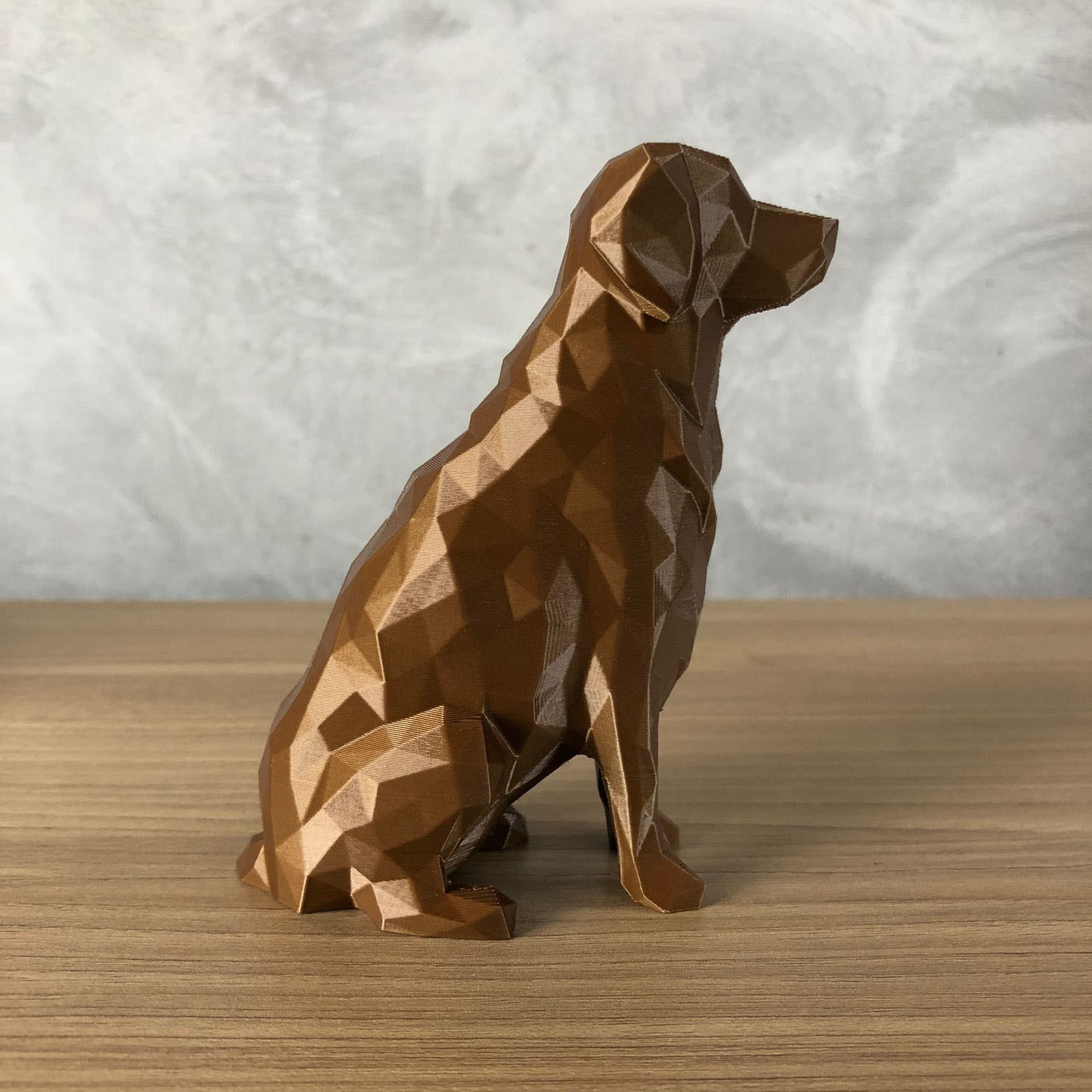 Low Poly Golden Retriever 3D print model_3