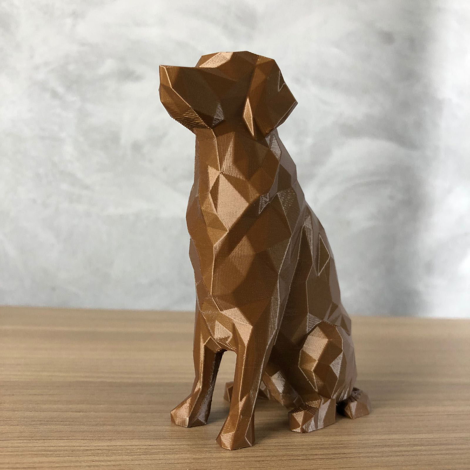Low Poly Golden Retriever 3D print model_2