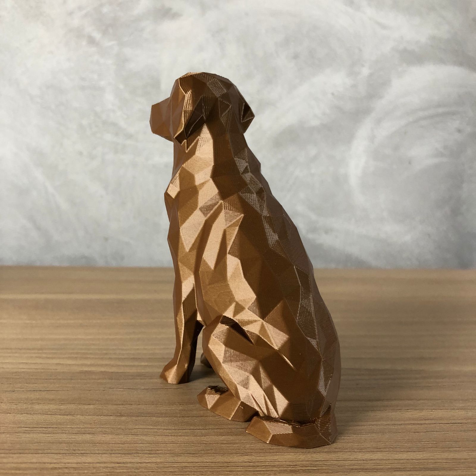 Low Poly Golden Retriever 3D print model_4