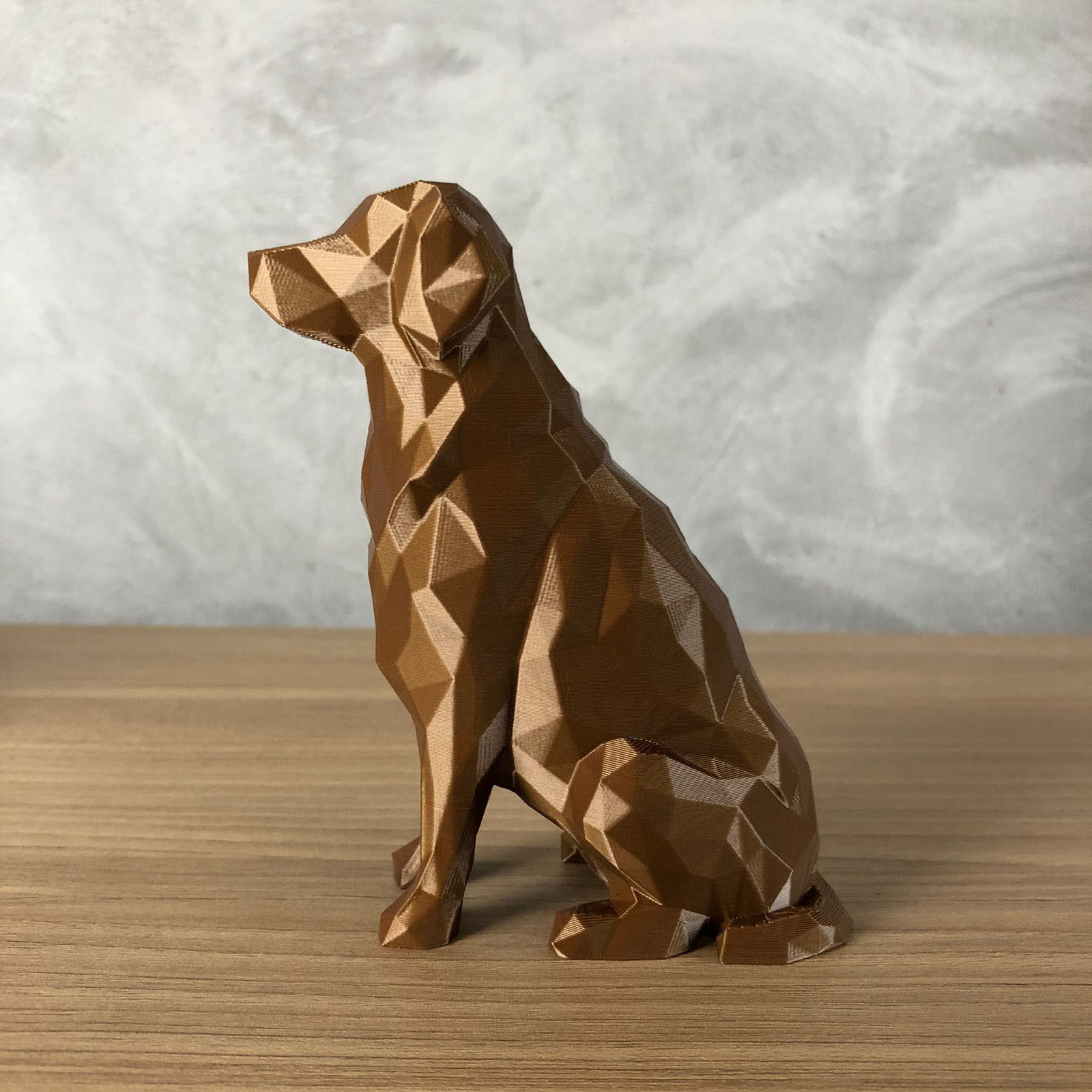 Low Poly Golden Retriever 3D print model_5