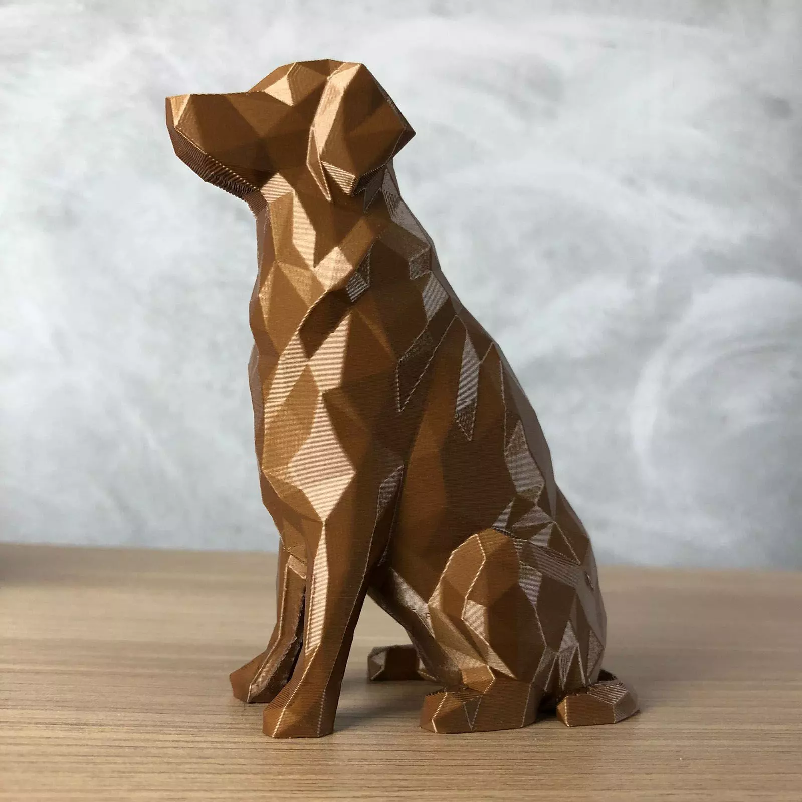 Low Poly Golden Retriever 3D print model_0