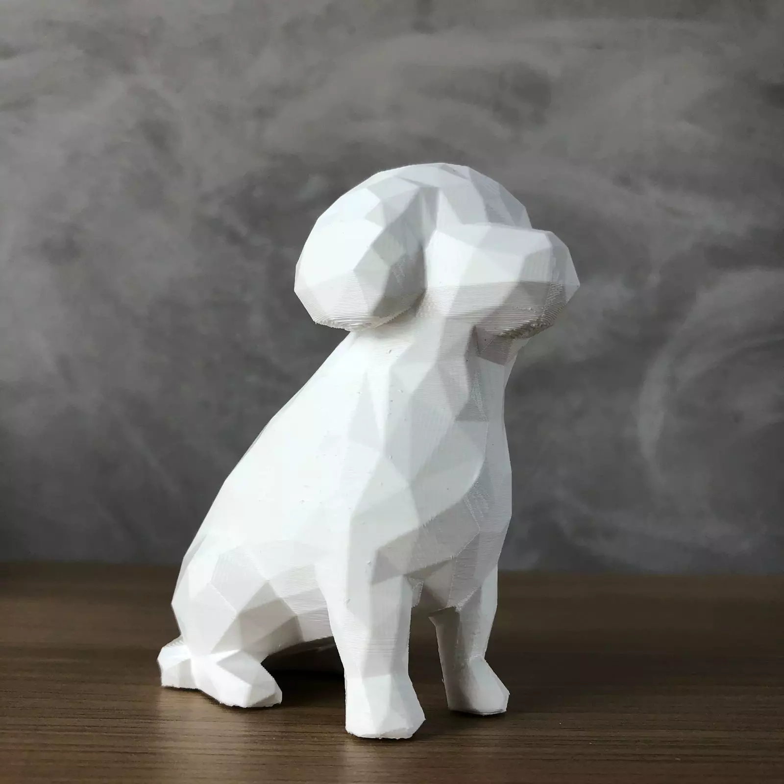 Low Poly Poodle 3D print model_0