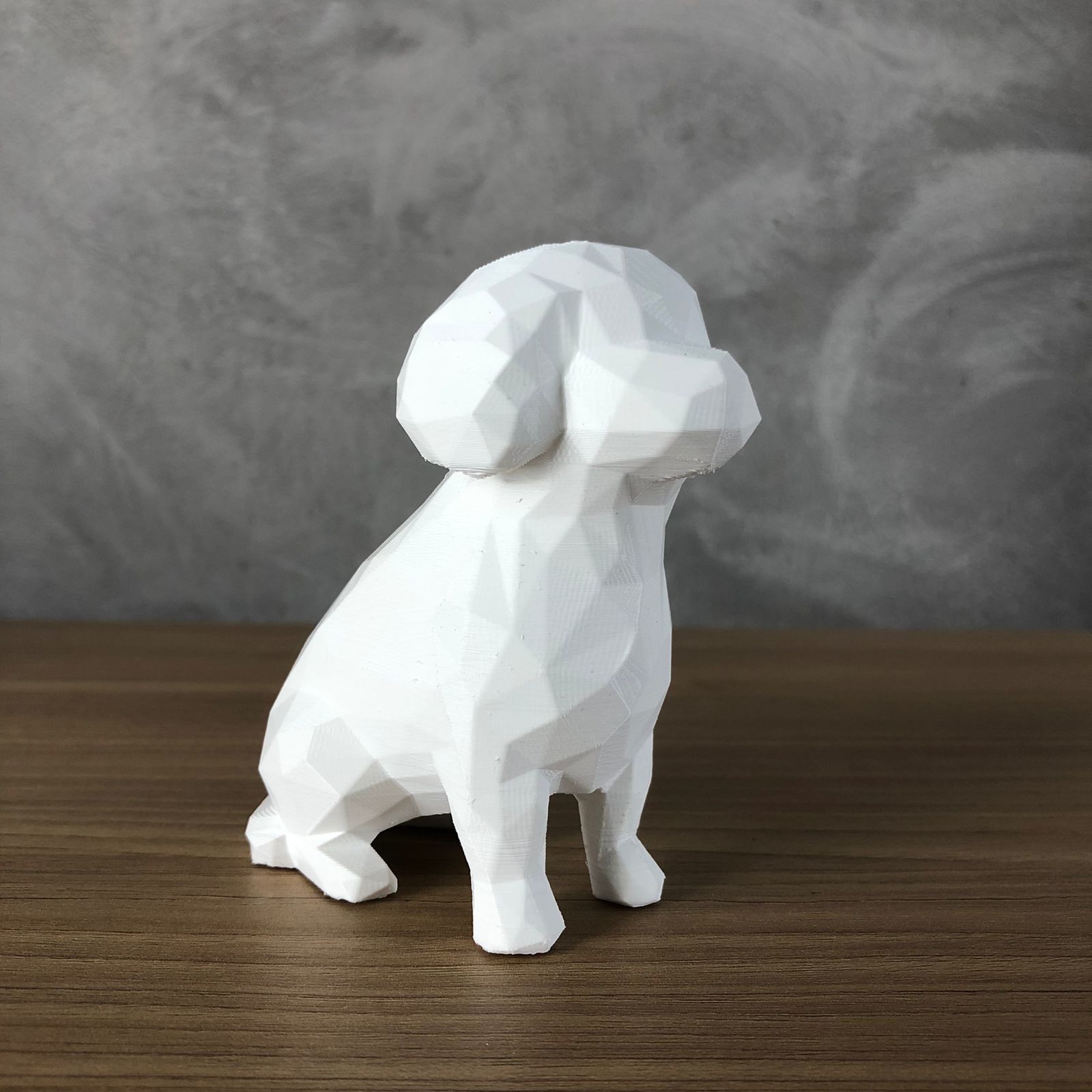Low Poly Poodle 3D print model_2