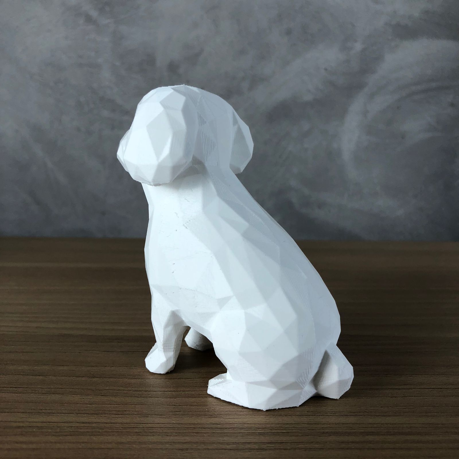 Low Poly Poodle 3D print model_4