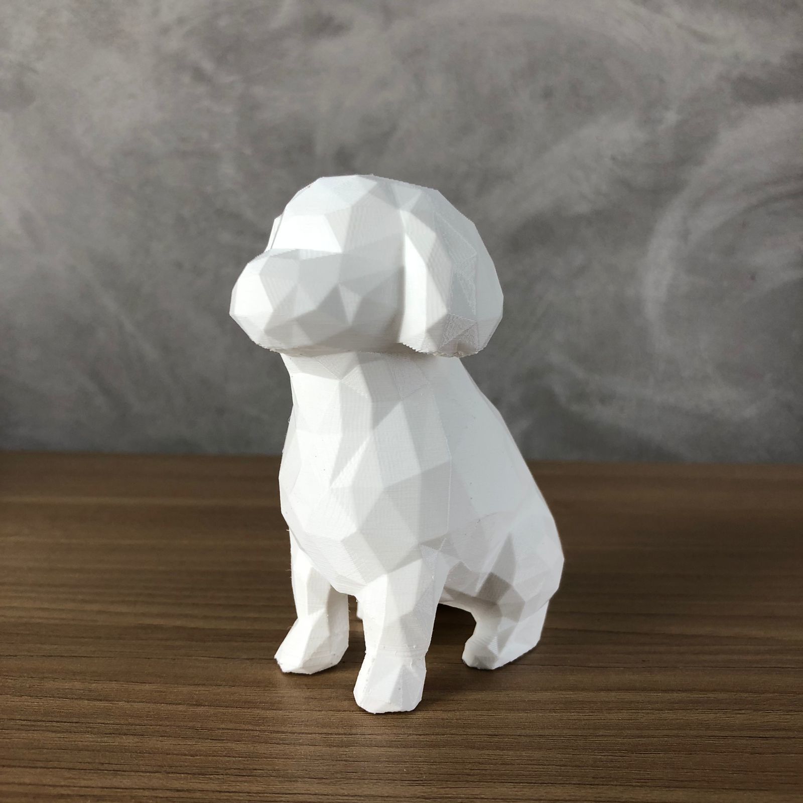 Low Poly Poodle 3D print model_1