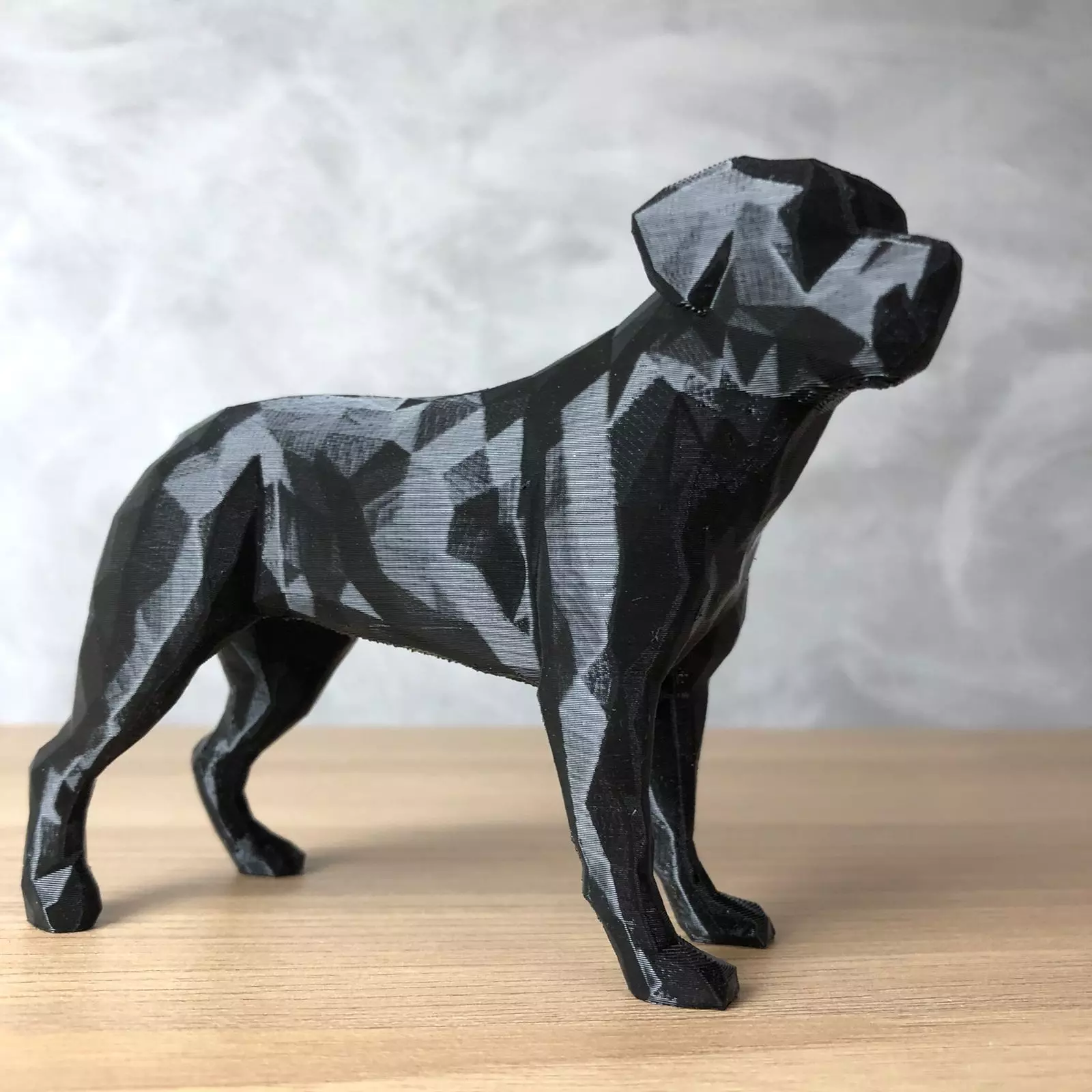 Low Poly Rottweiler 3D print model_0