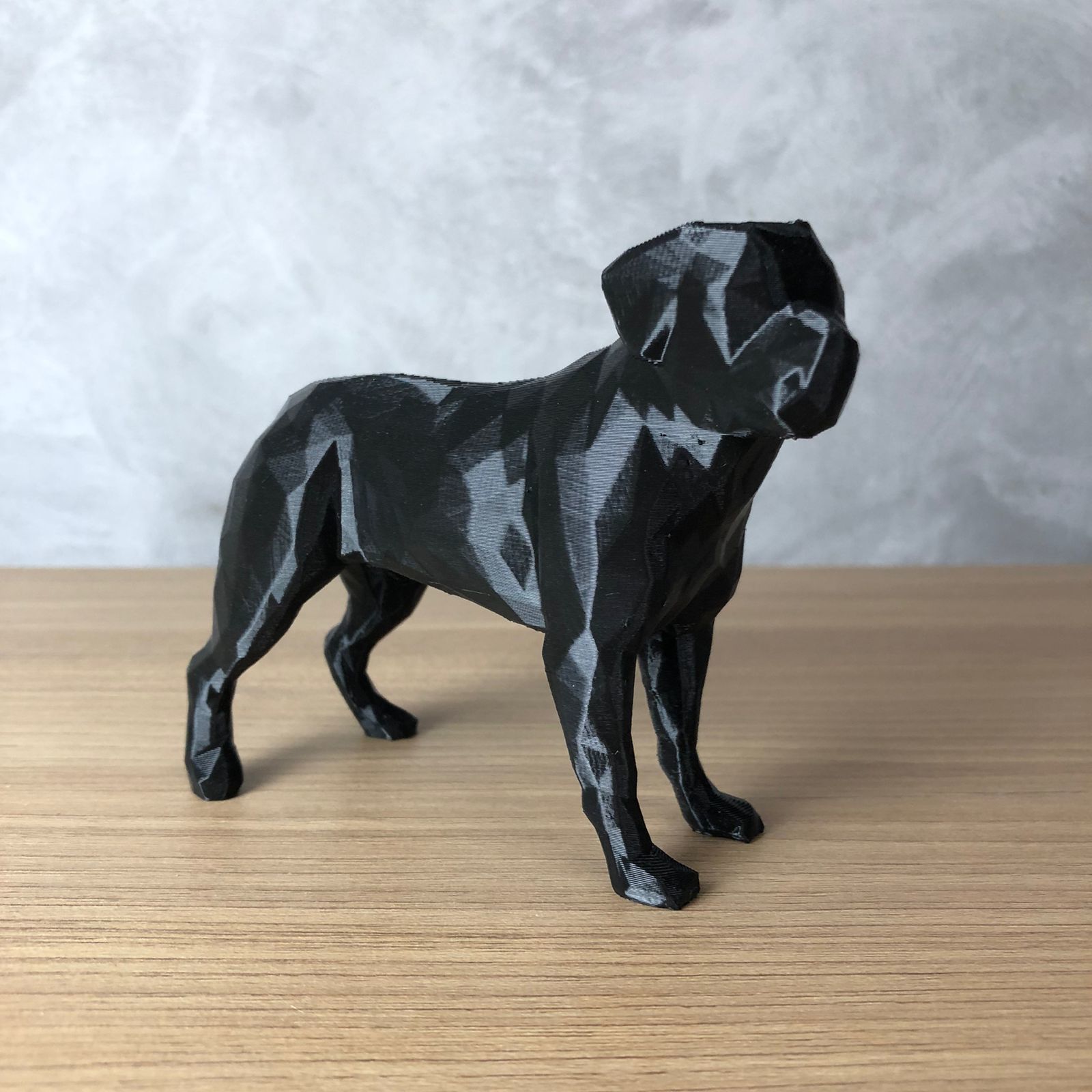 Low Poly Rottweiler 3D print model_1