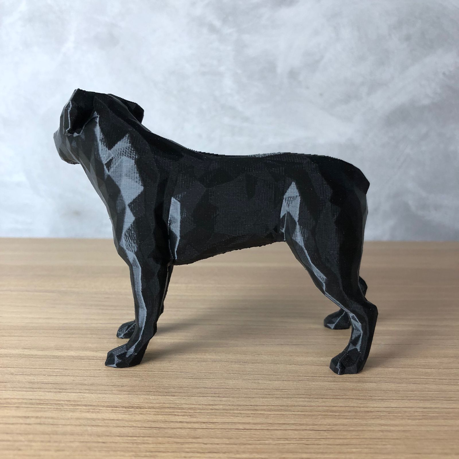 Low Poly Rottweiler 3D print model_5
