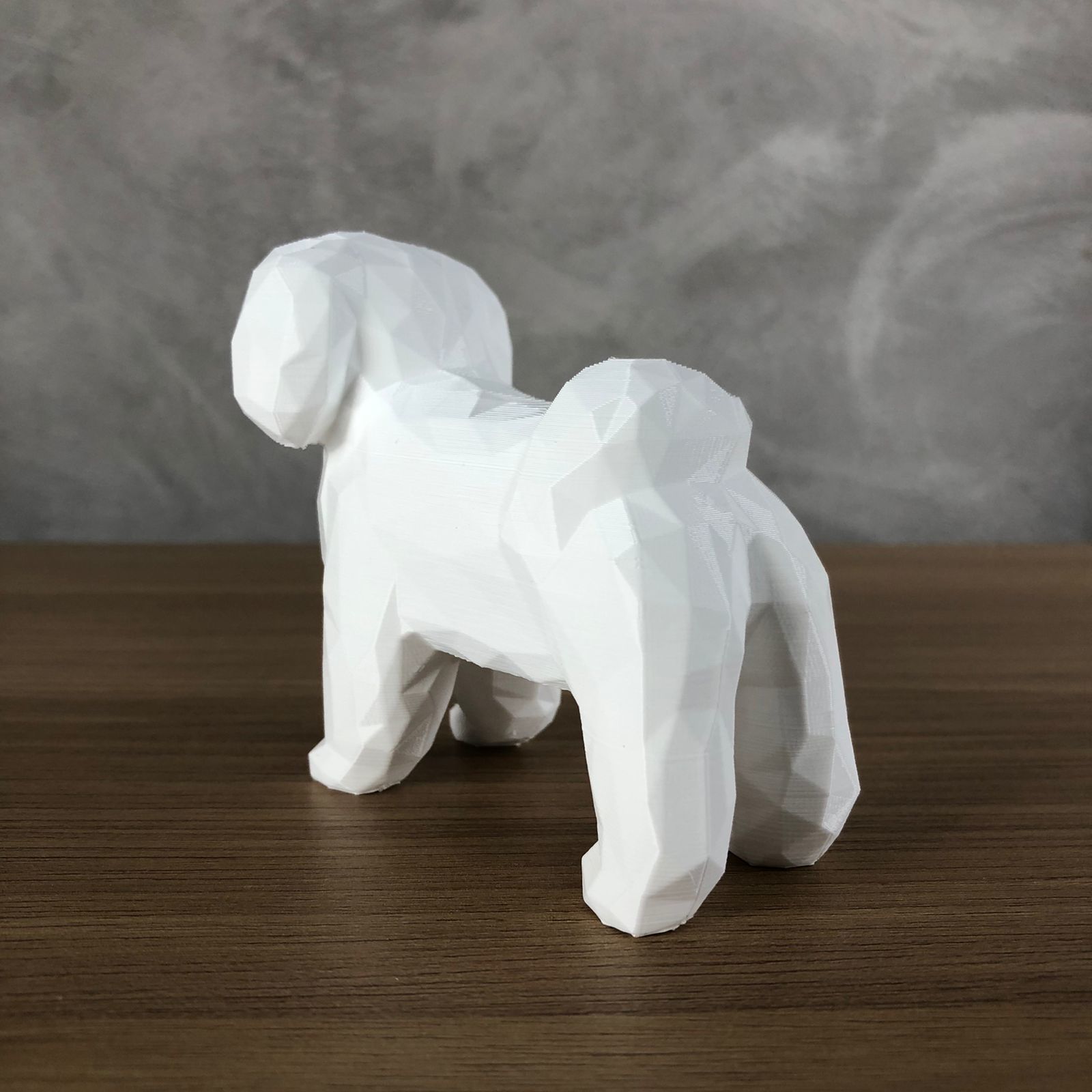 Low Poly Shih tzu 3D print model_3