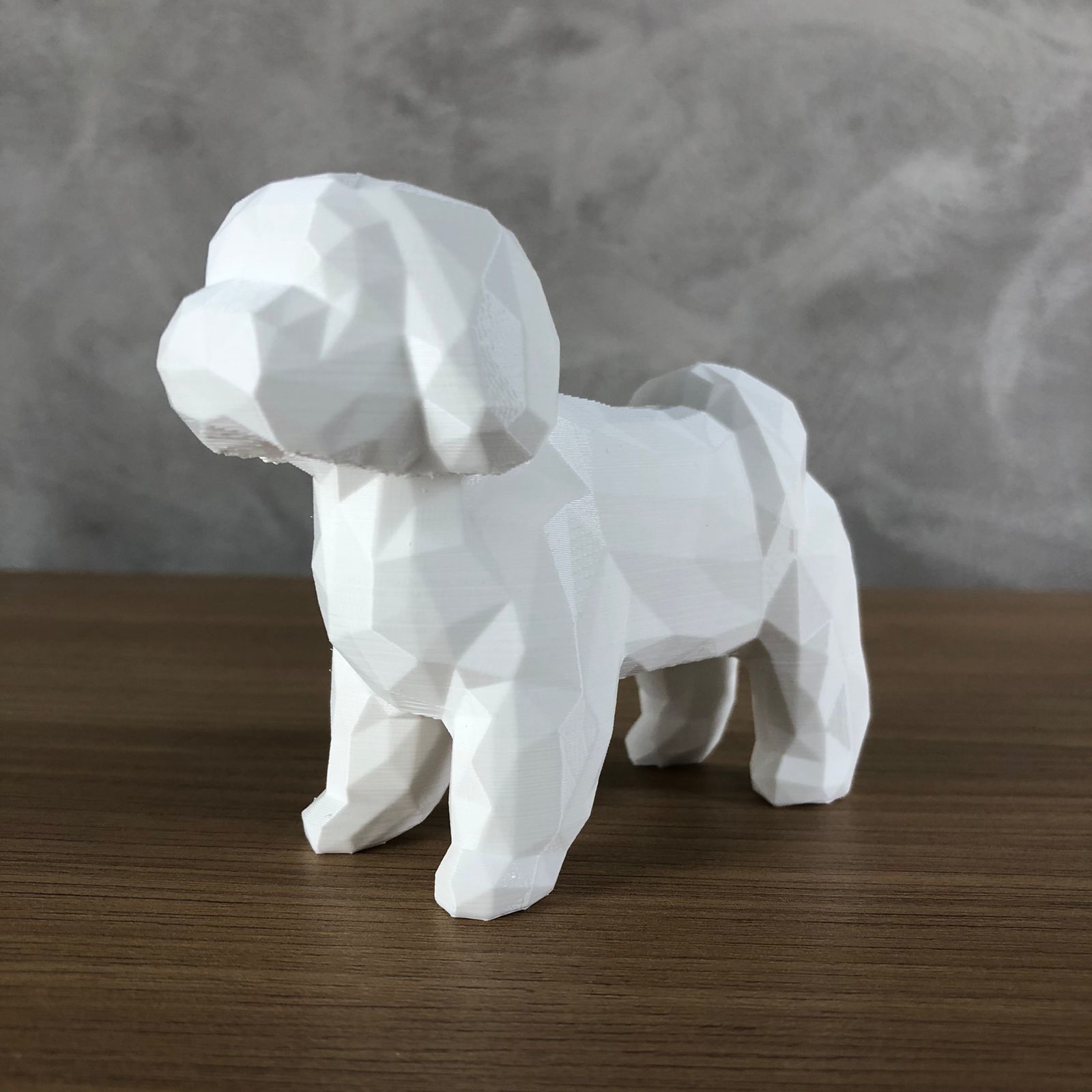 Low Poly Shih tzu 3D print model_5