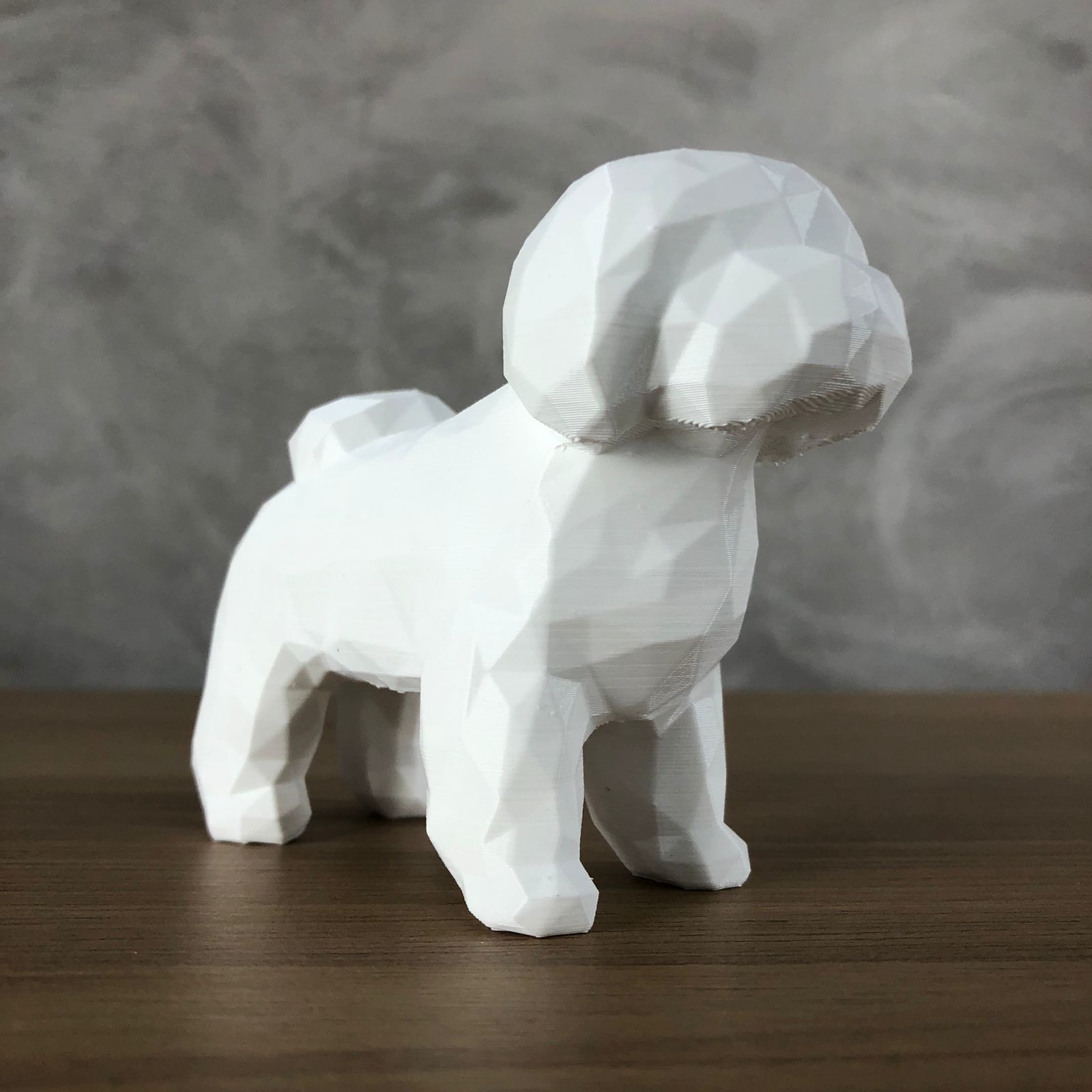Low Poly Shih tzu 3D print model_1