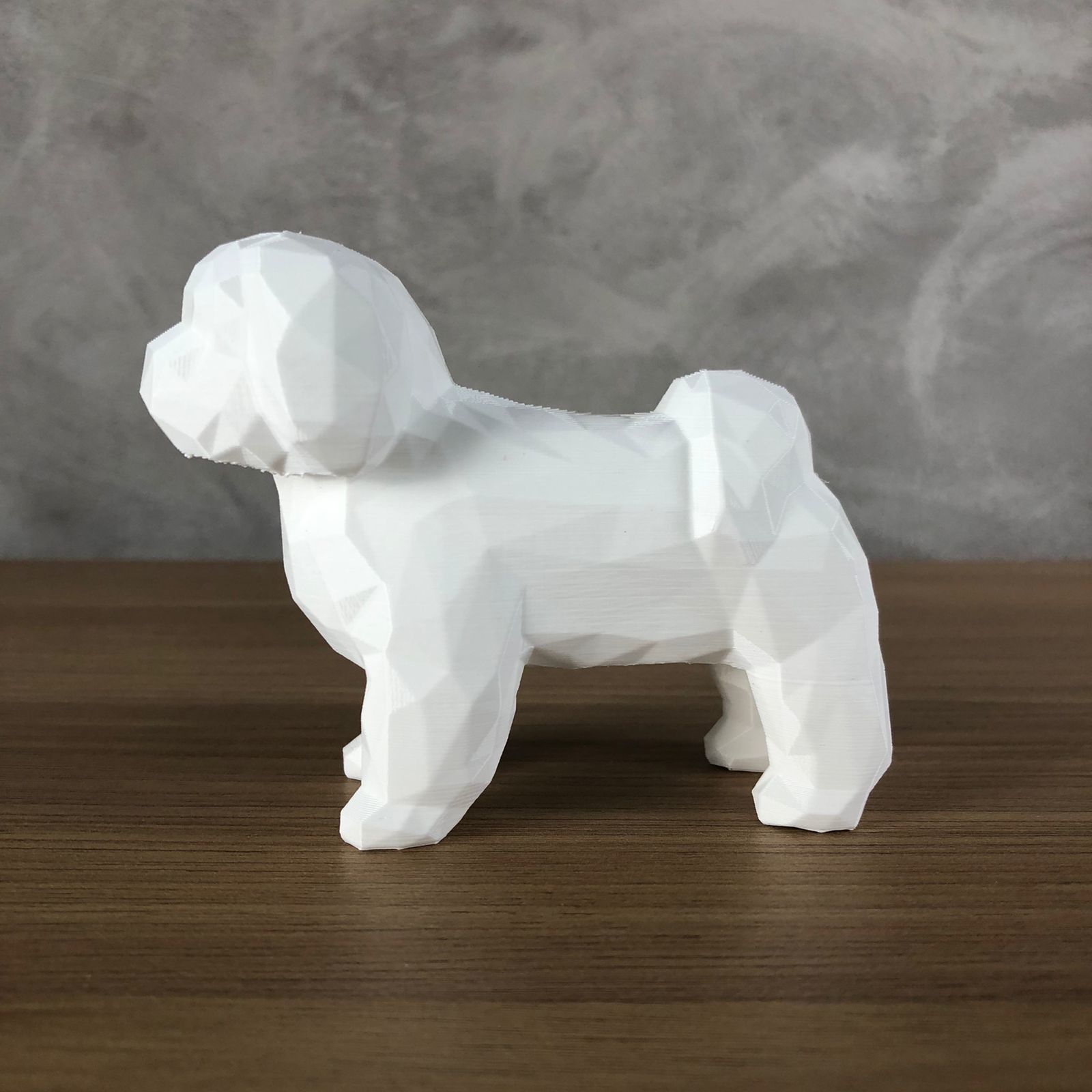 Low Poly Shih tzu 3D print model_4