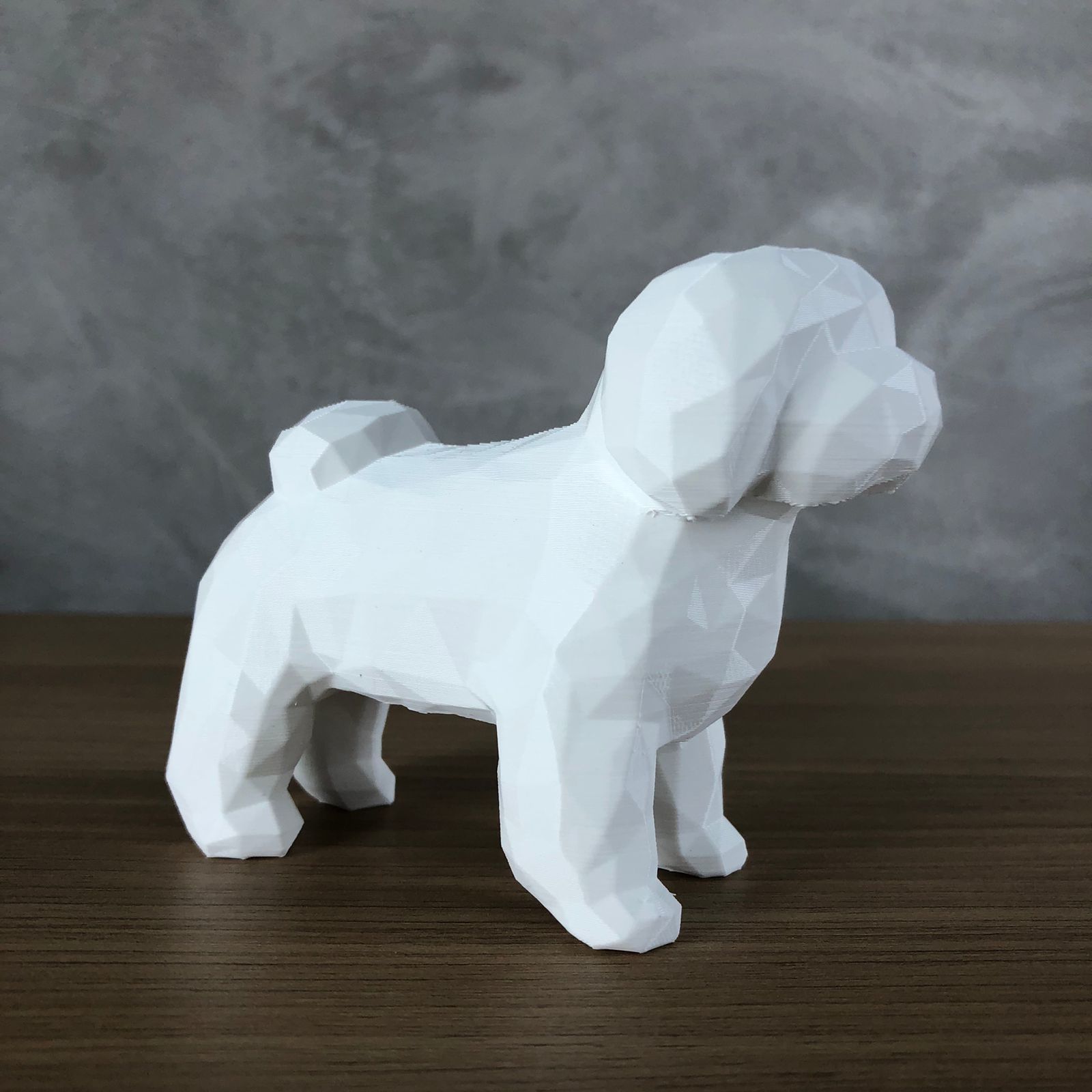 Low Poly Shih tzu 3D print model_6