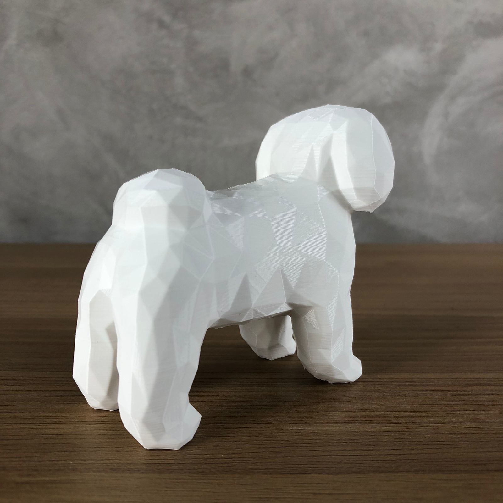Low Poly Shih tzu 3D print model_2