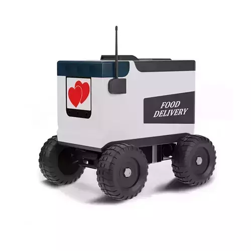 Food Delivery Robot 3D model