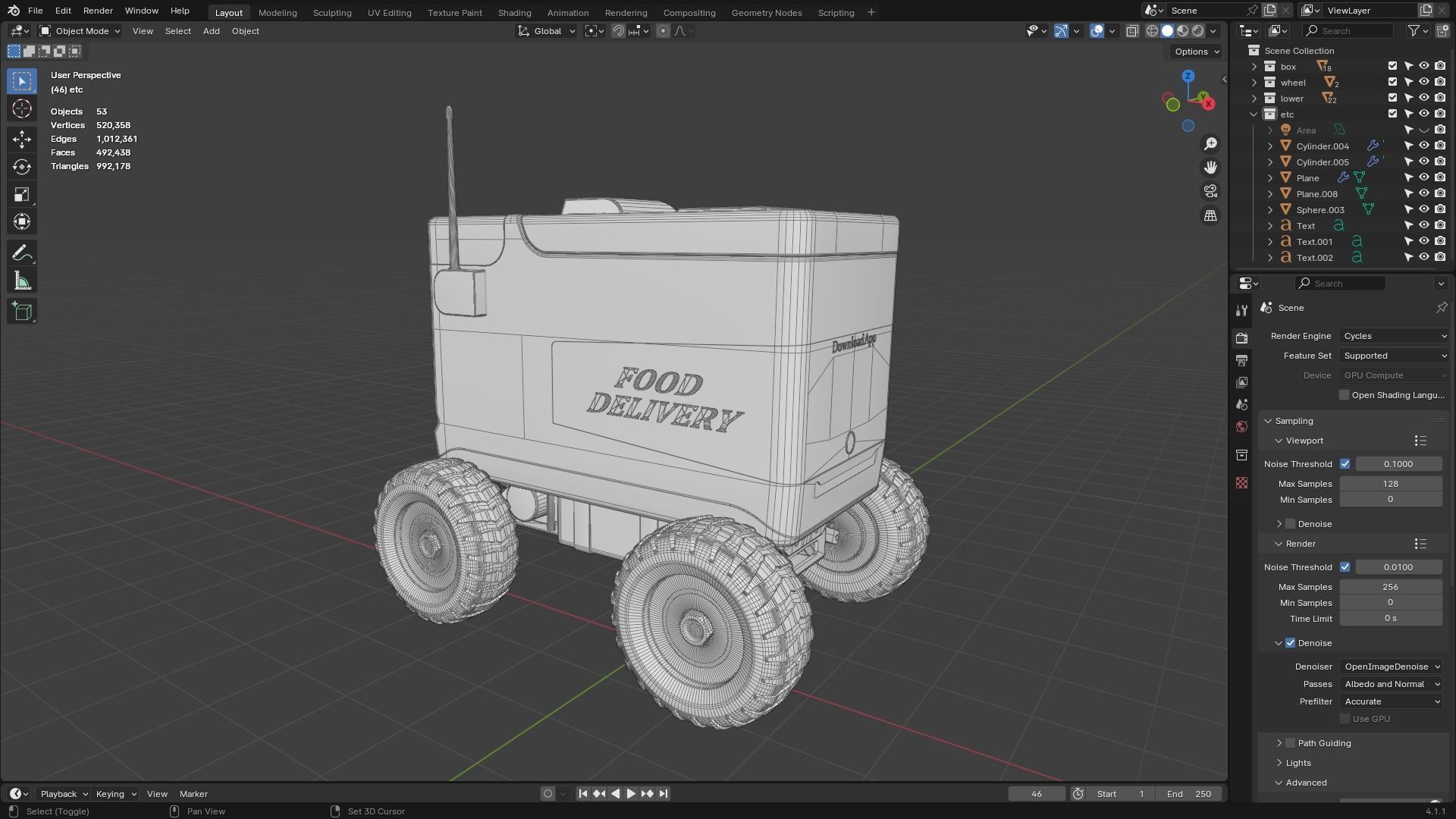 Food Delivery Robot 3D model_20