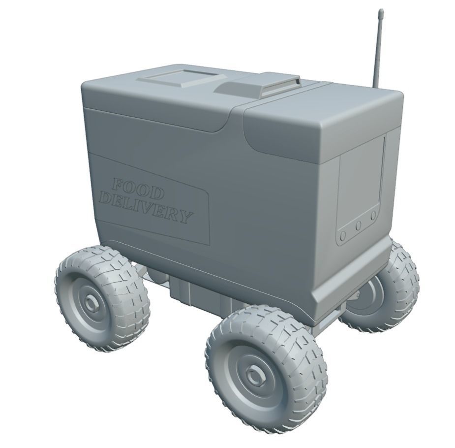 Food Delivery Robot 3D model_6