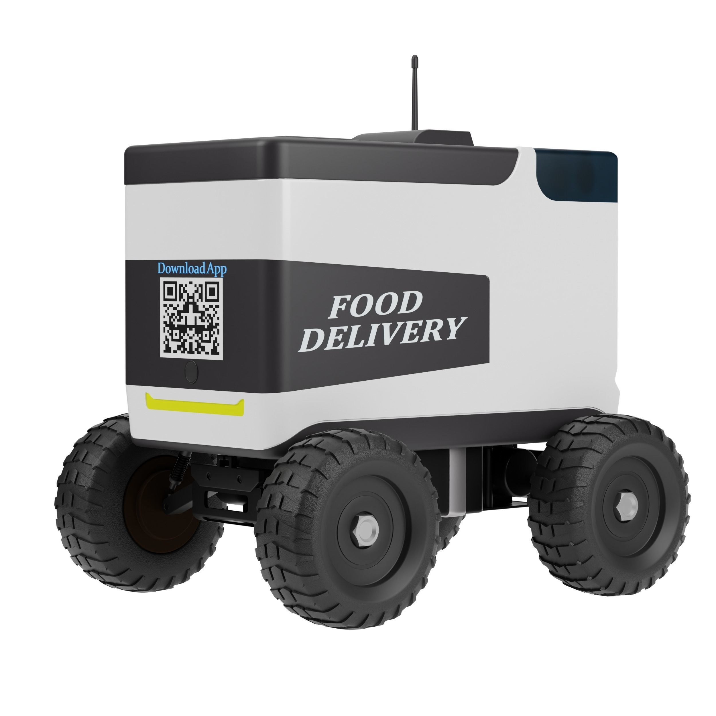 Food Delivery Robot 3D model_3