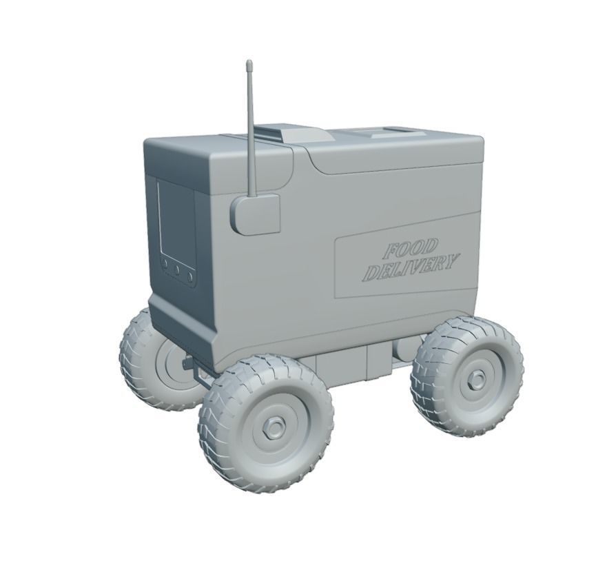 Food Delivery Robot 3D model_8