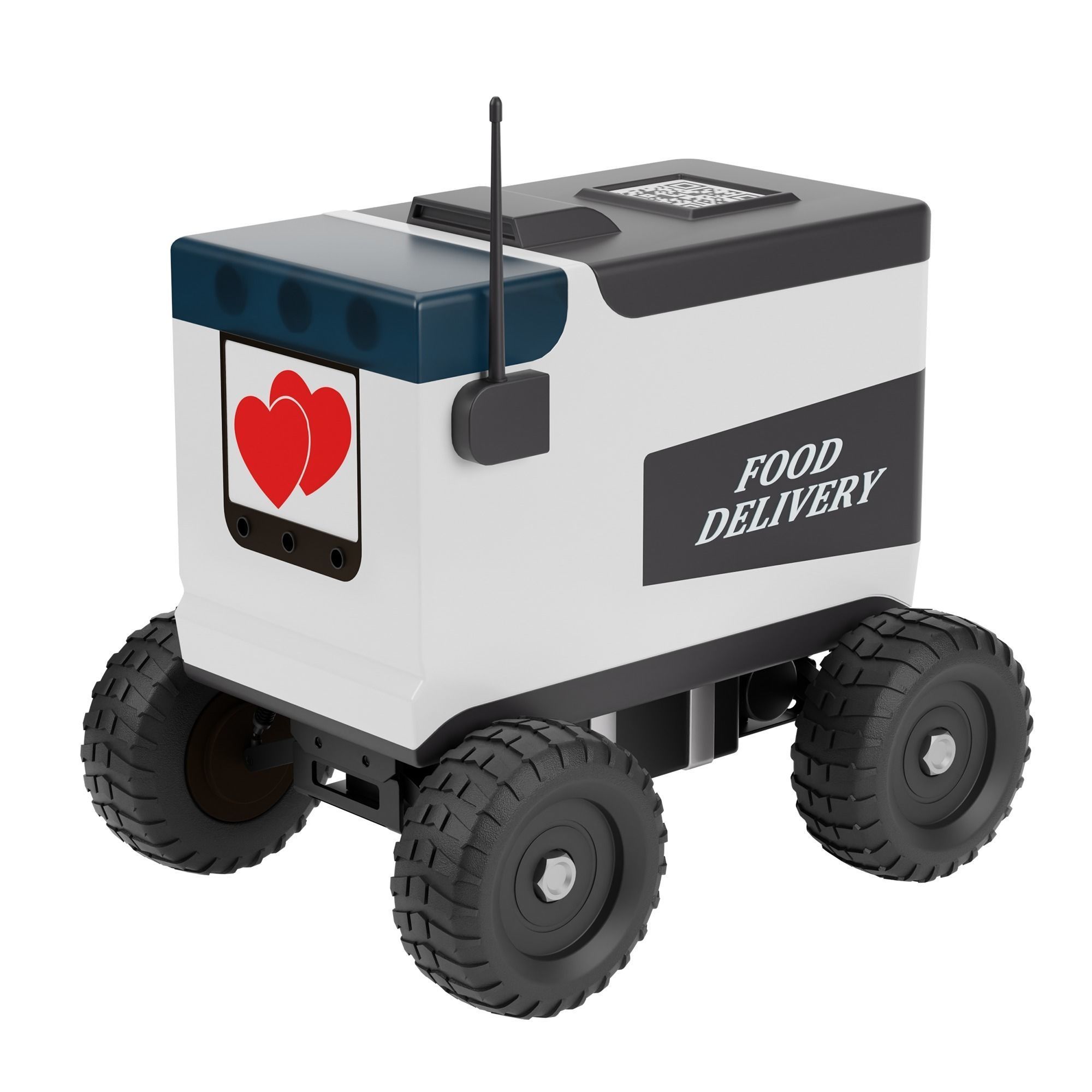 Food Delivery Robot 3D model_4