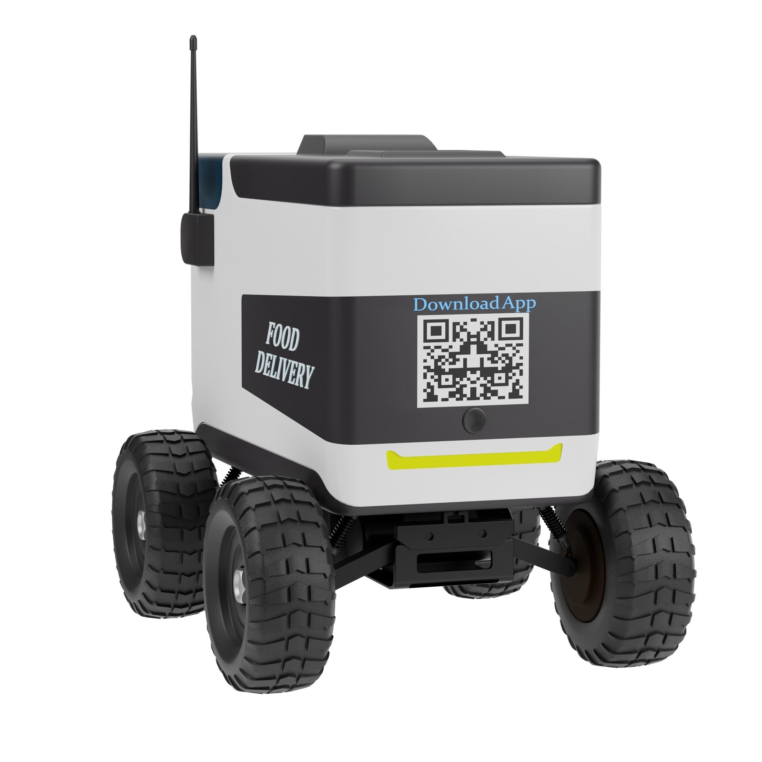 Food Delivery Robot 3D model_2