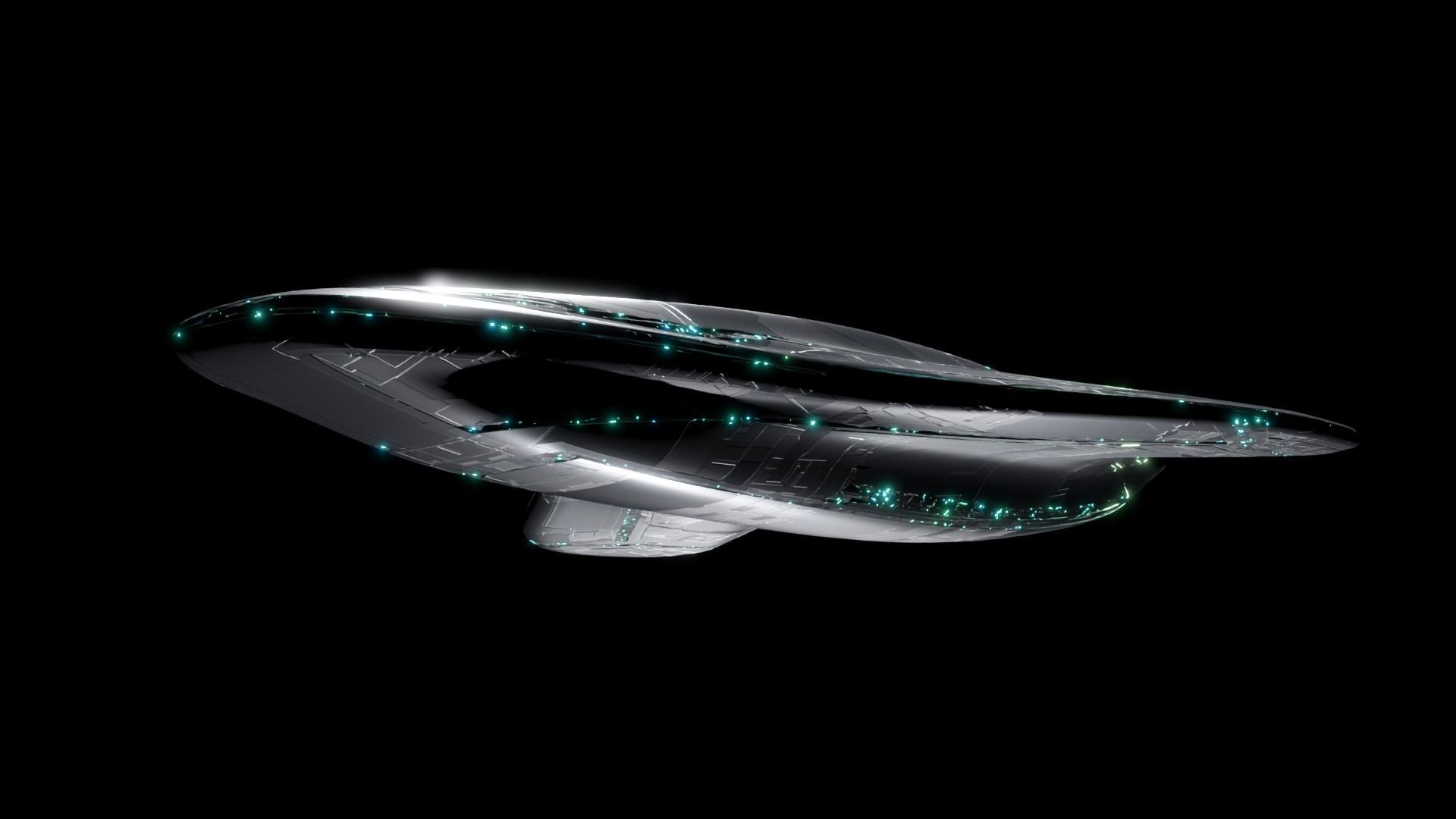 Mothership - Capitalship 3D model_2