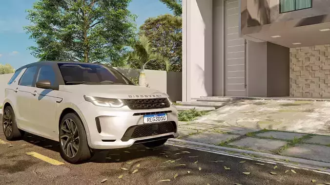 Land Rover car scene  in lumion 3D model 3D model