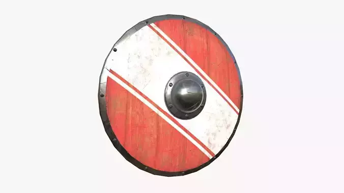 Viking Shield A25 White Stripe - Character Weapon Design