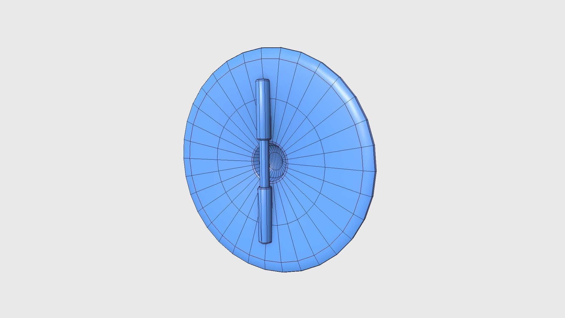 Viking Shield A24 Horns of Odin - Character Weapon Design Low-poly 3D model_18