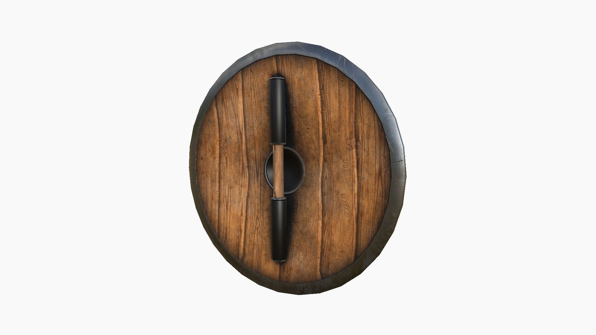 Viking Shield A24 Horns of Odin - Character Weapon Design Low-poly 3D model_2