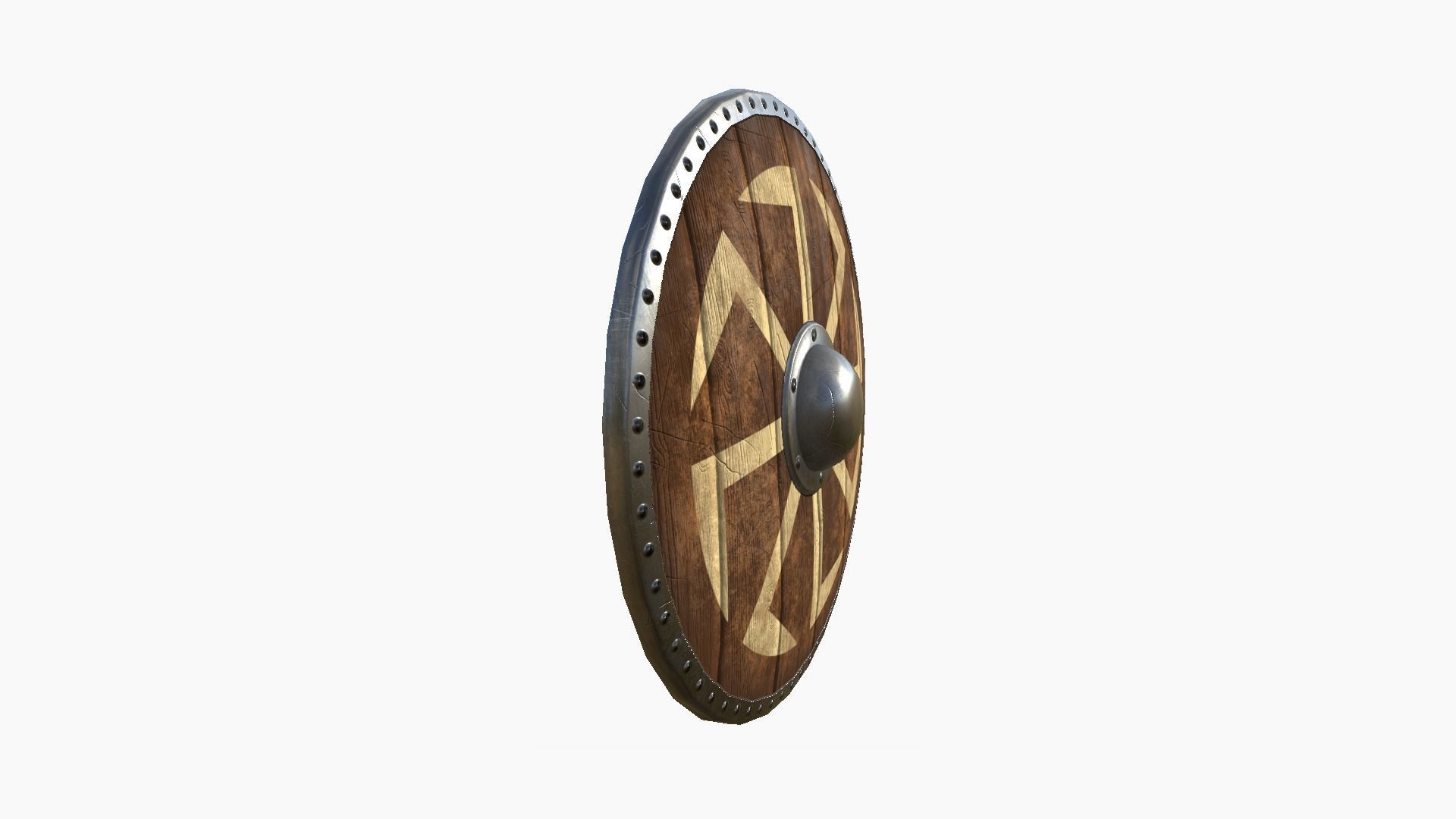 Viking Shield A22 Kolovrag - Character Weapon Design Low-poly 3D model_4