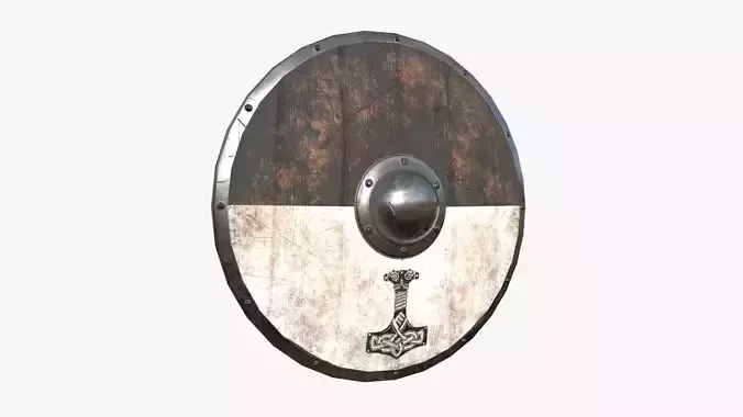 Viking Shield A18 Mjolnir - Character Weapon Design Low-poly 3D model