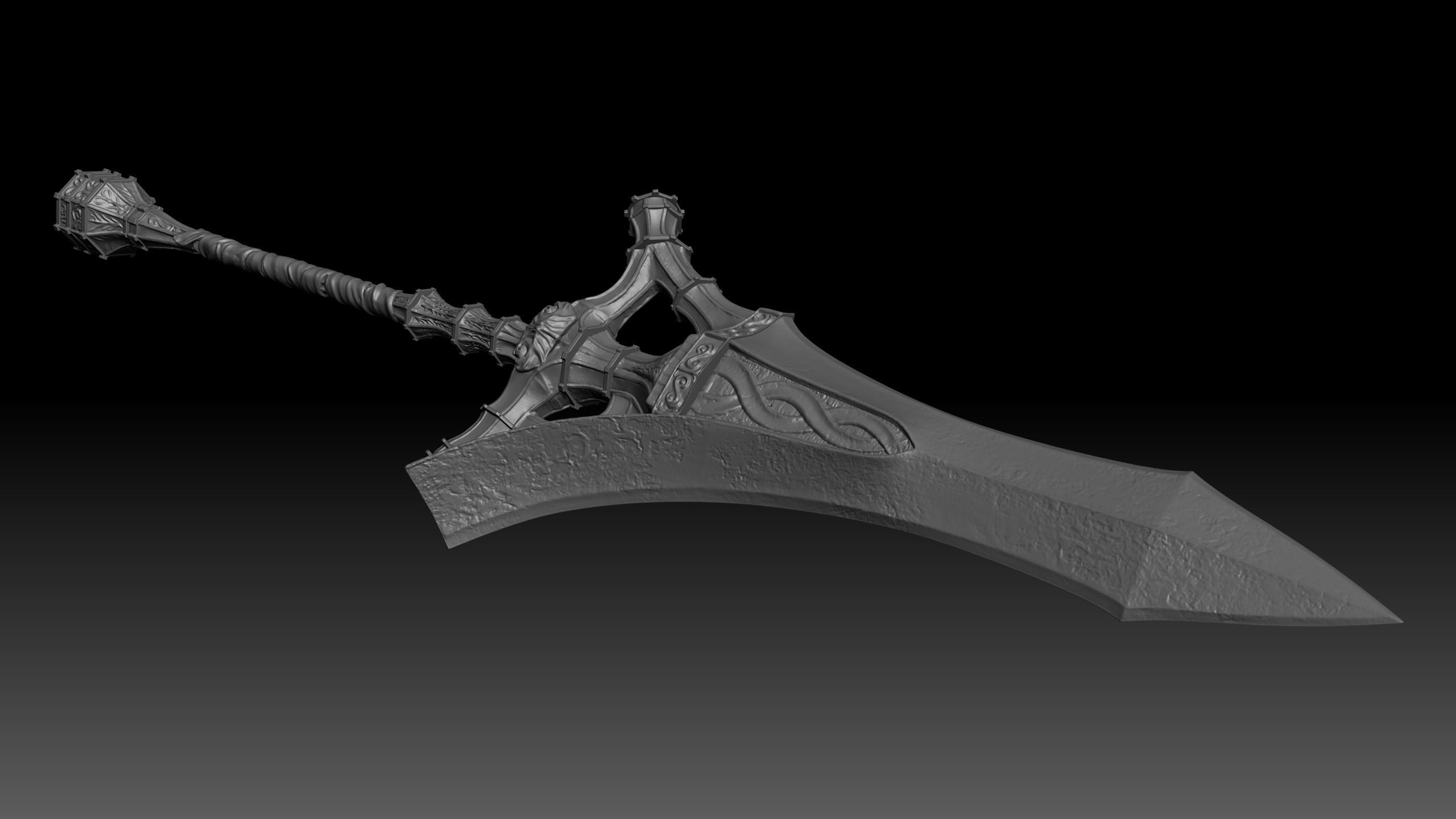 Serpent-Hunter  - Elden Ring weapon 3D print model_3