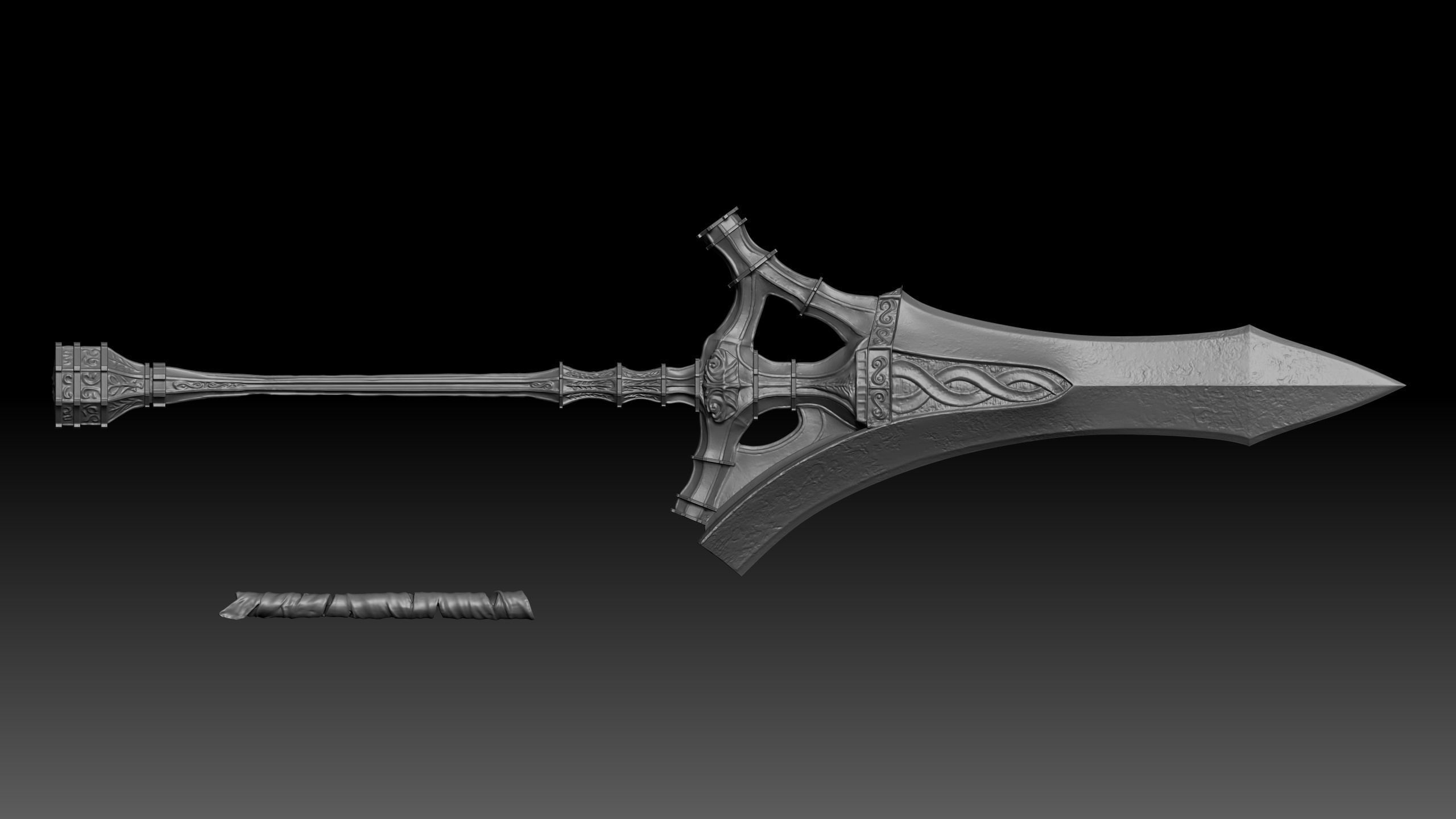 Serpent-Hunter  - Elden Ring weapon 3D print model_5