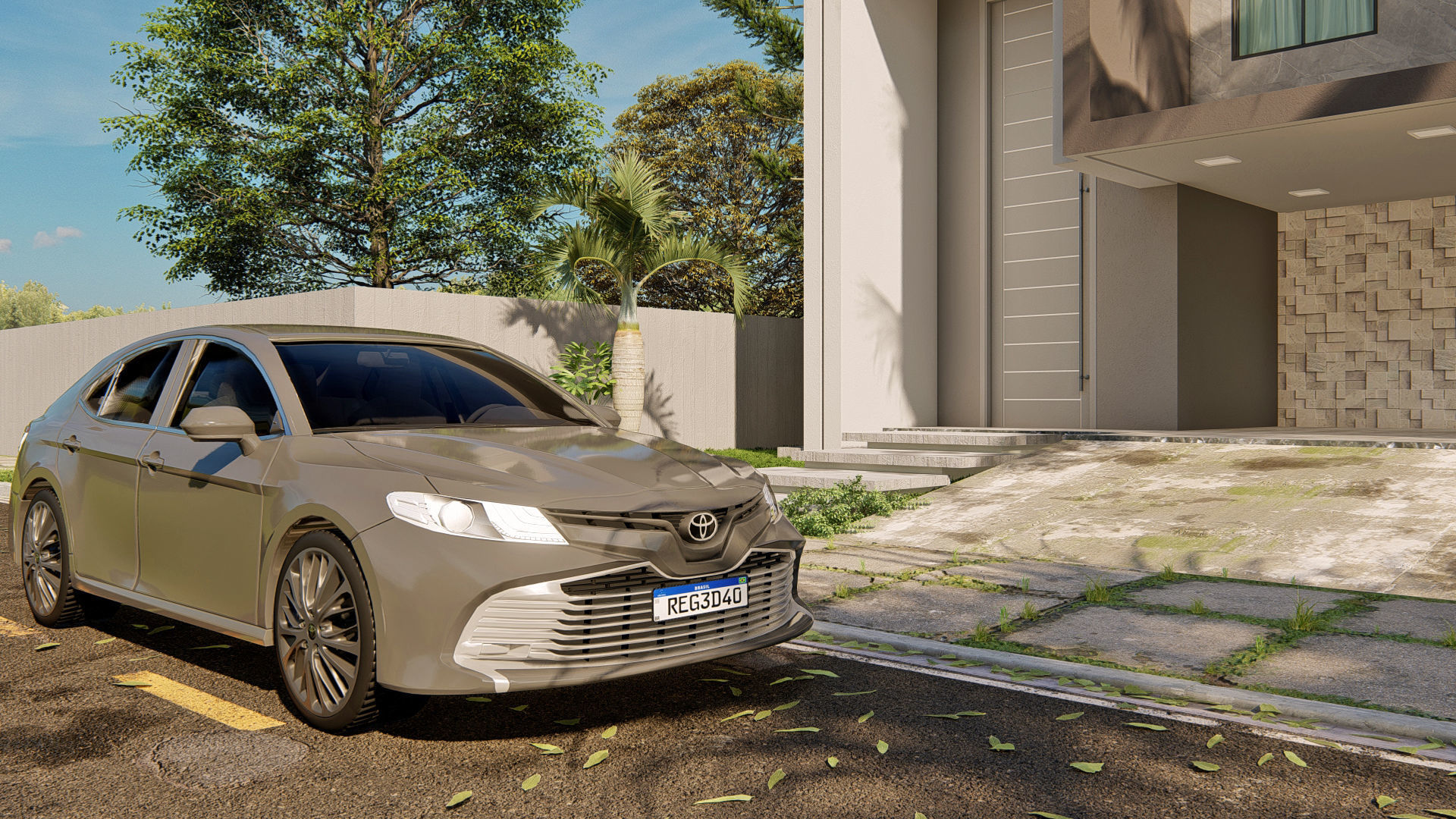 corolla car scene in lumion 3D model 3D model 3D model 3D model_1