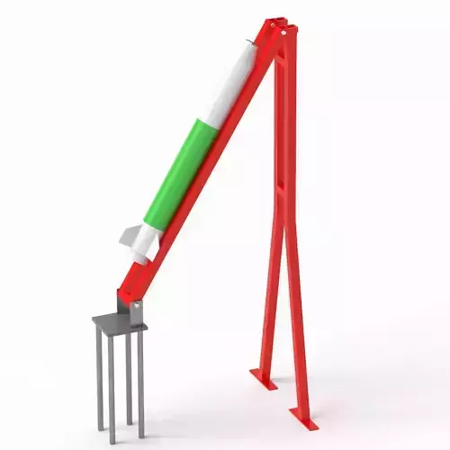 Qassam 1 Rocket with launcher