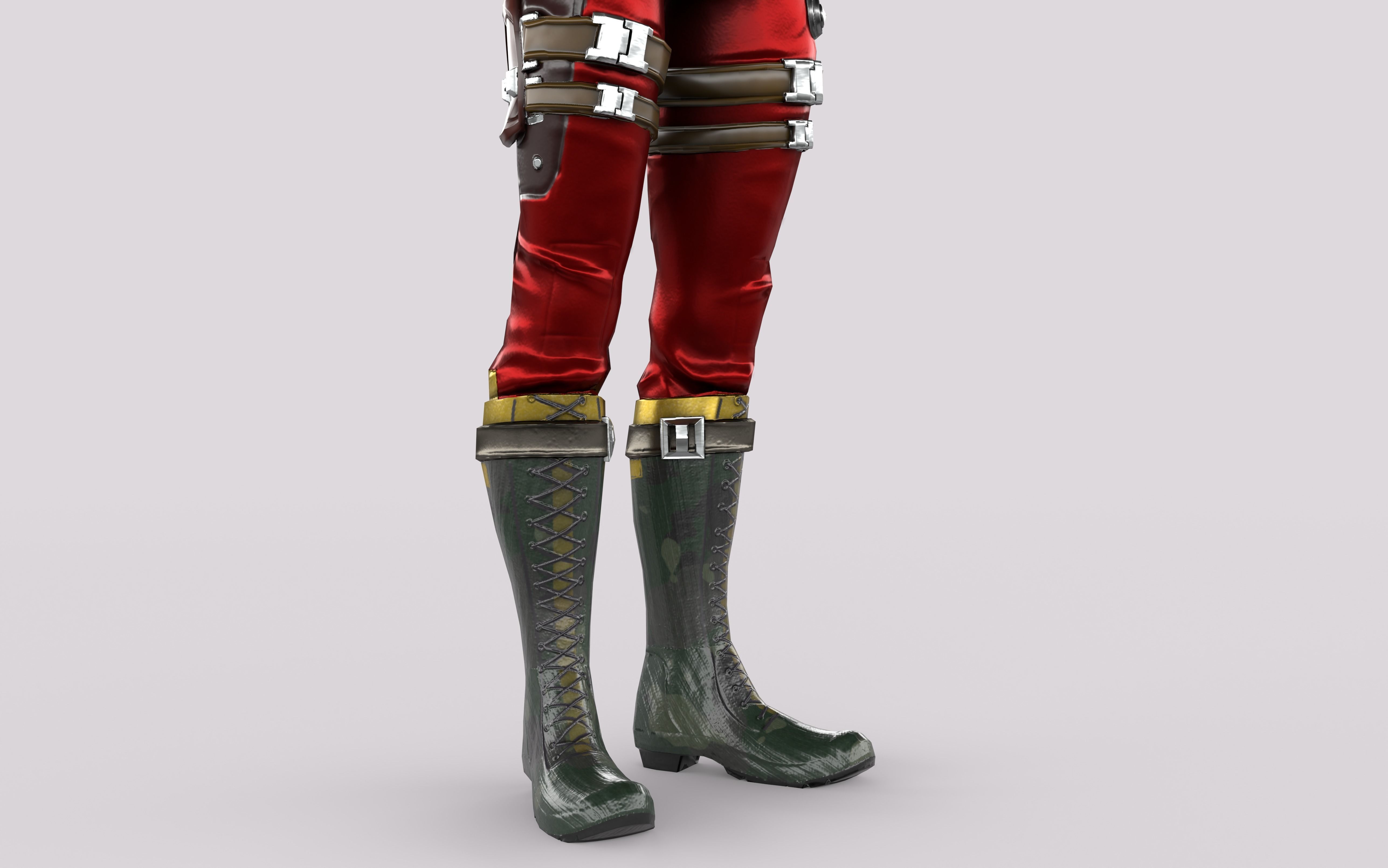 Sci-Fi Alien Character Game Ready with Rigging Fully Rigged Low-poly 3D model_13