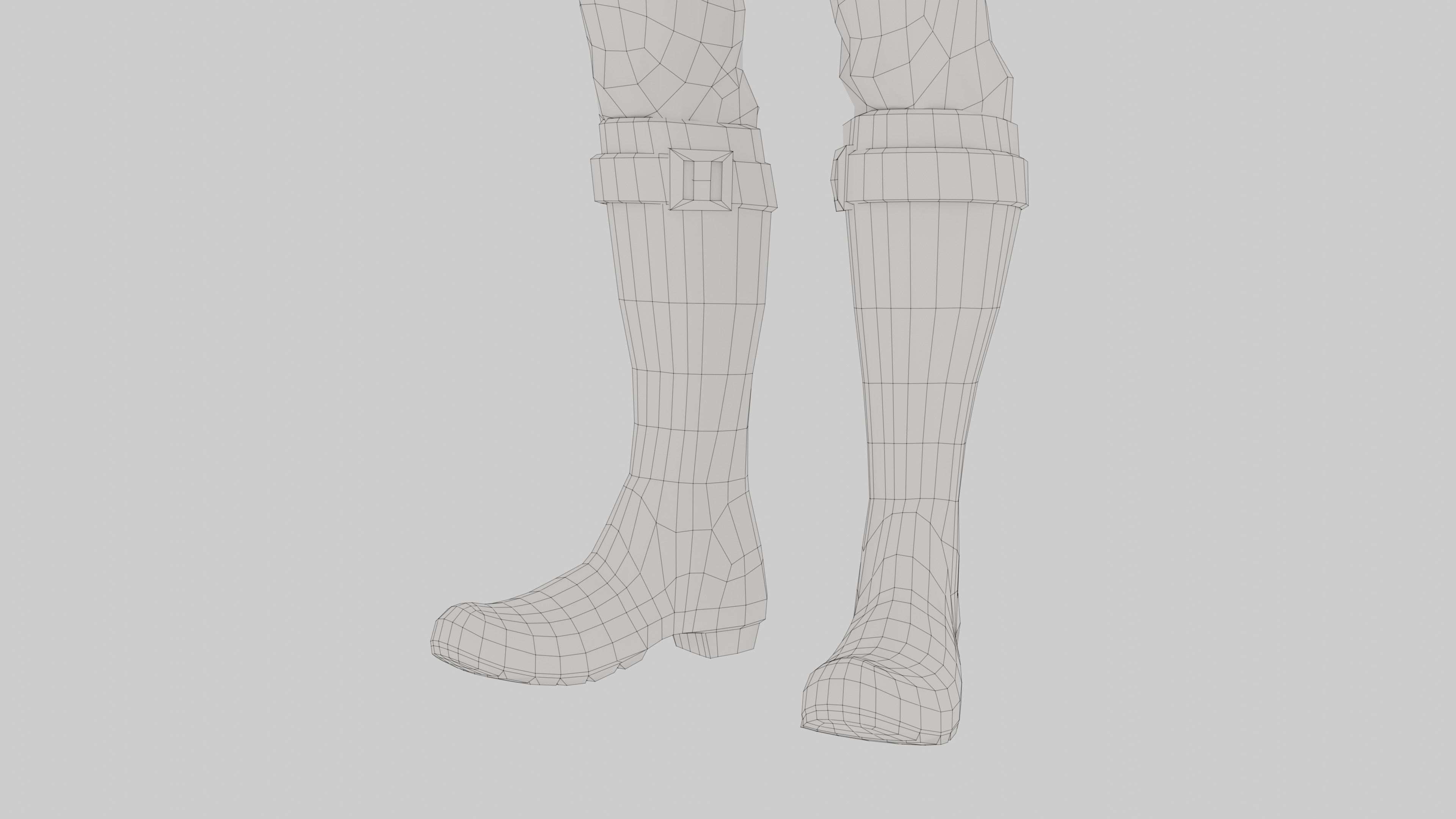 Sci-Fi Alien Character Game Ready with Rigging Fully Rigged Low-poly 3D model_15